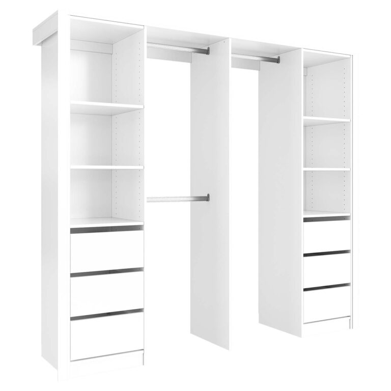Lugna Built-In Package 6 to suit 2100 to 2400mm wardrobe space